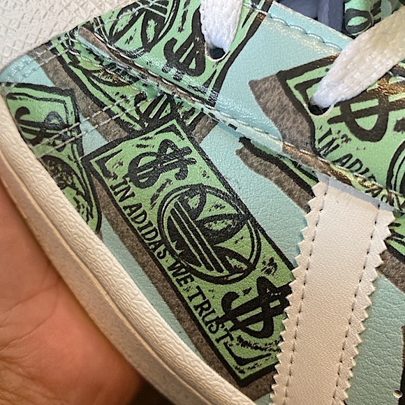 Adidas Originals x Jeremy Scott • Money Print Superstar Sneakers - Picture 7 of 16